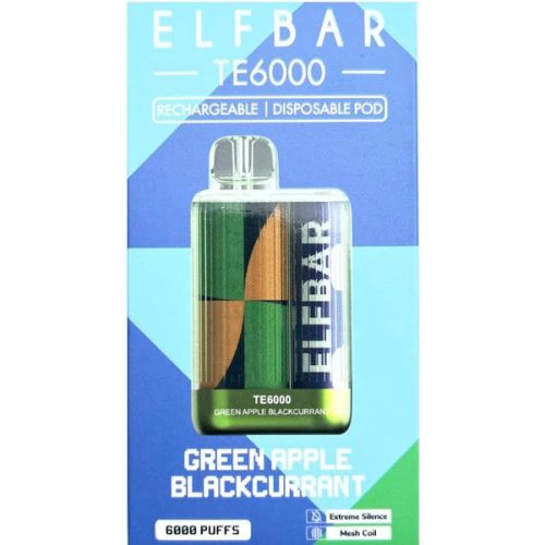 Elf bar 6000 - Green Apple Blackcurrant 5%
