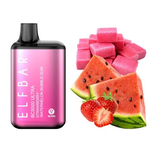 Elf Bar 5000 Ultra - Strawberry Watermelon Bubble Gum 5%